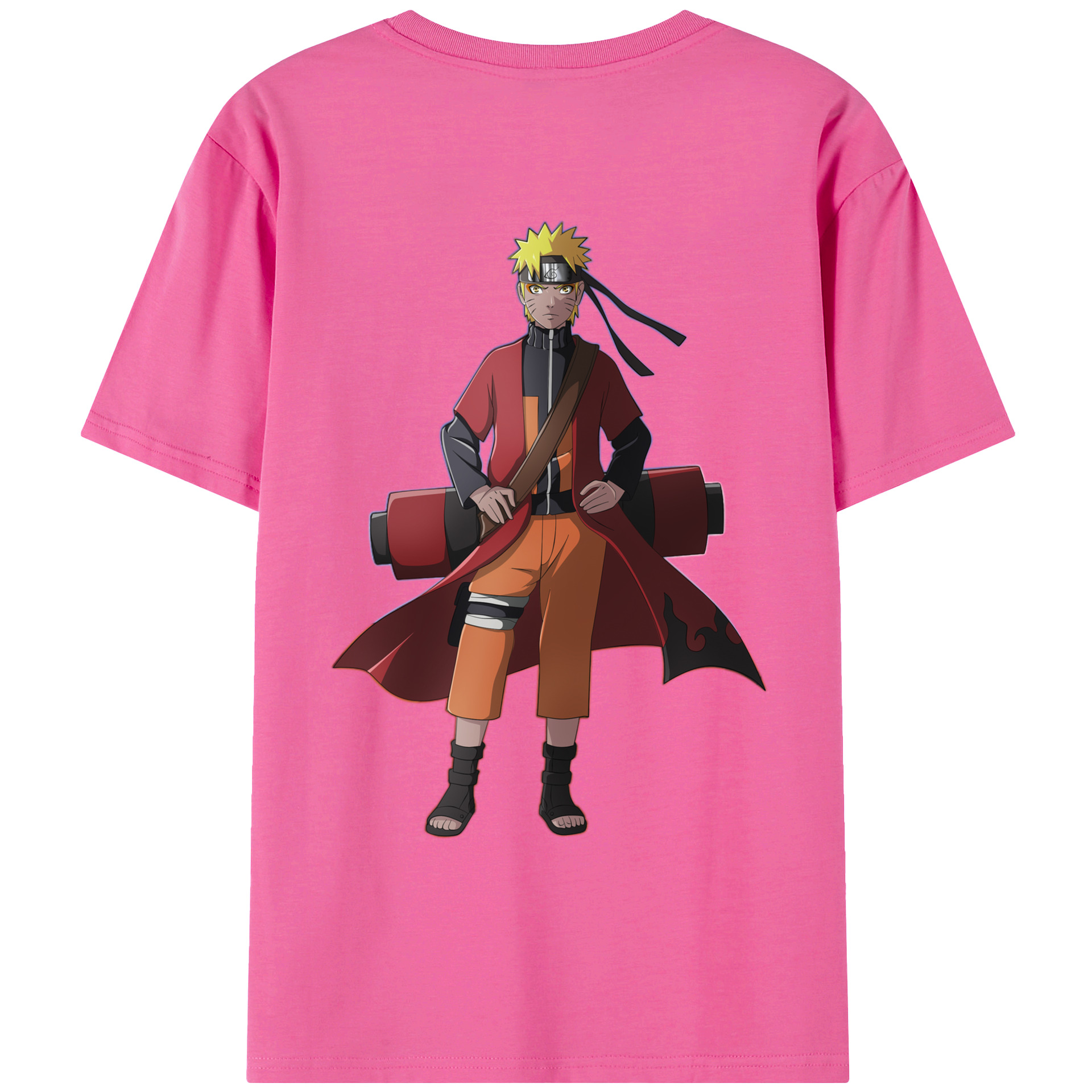 （画像用） NARUTO -ナルト- うずまき ナルト Uzumaki Naruto レディース半袖Tシャツ(バックプリント)
